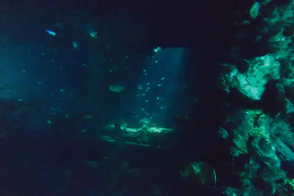 Technical wreck diving at HTMS Chang, Koh Chang