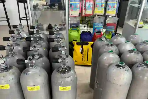 ถังอากาศอลูมิเนียมมือสองพร้อมวาล์ว